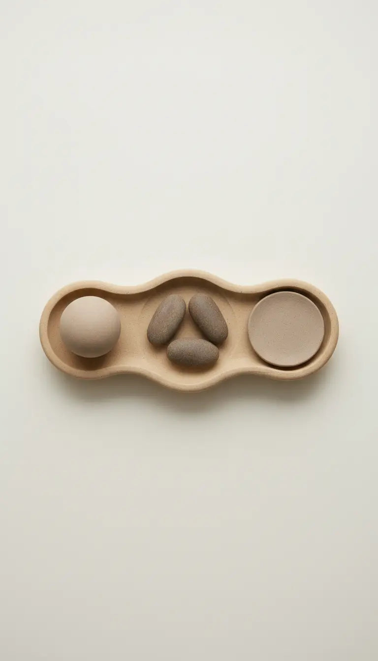 Unglazed Ceramic Ritual Tray